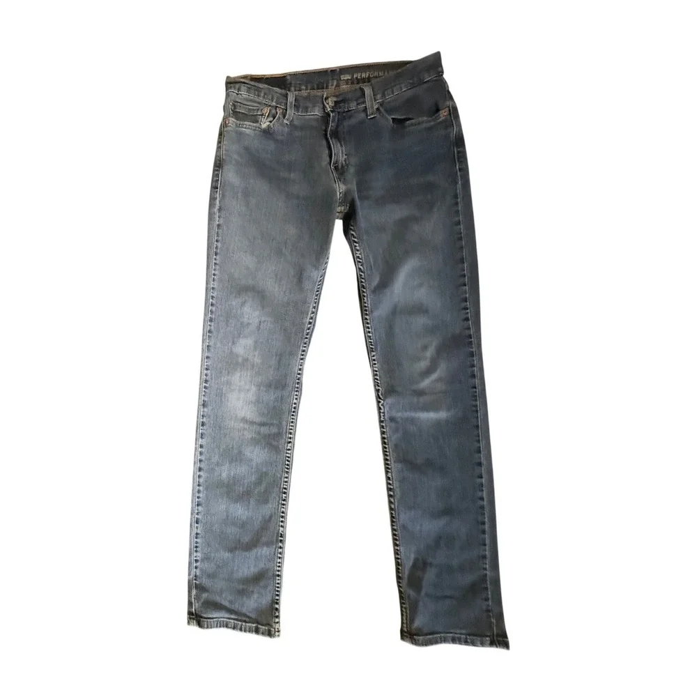 Levi's Performance 511 Slim Jeans Mens 29x32 Blue Red Tab Denim Pants